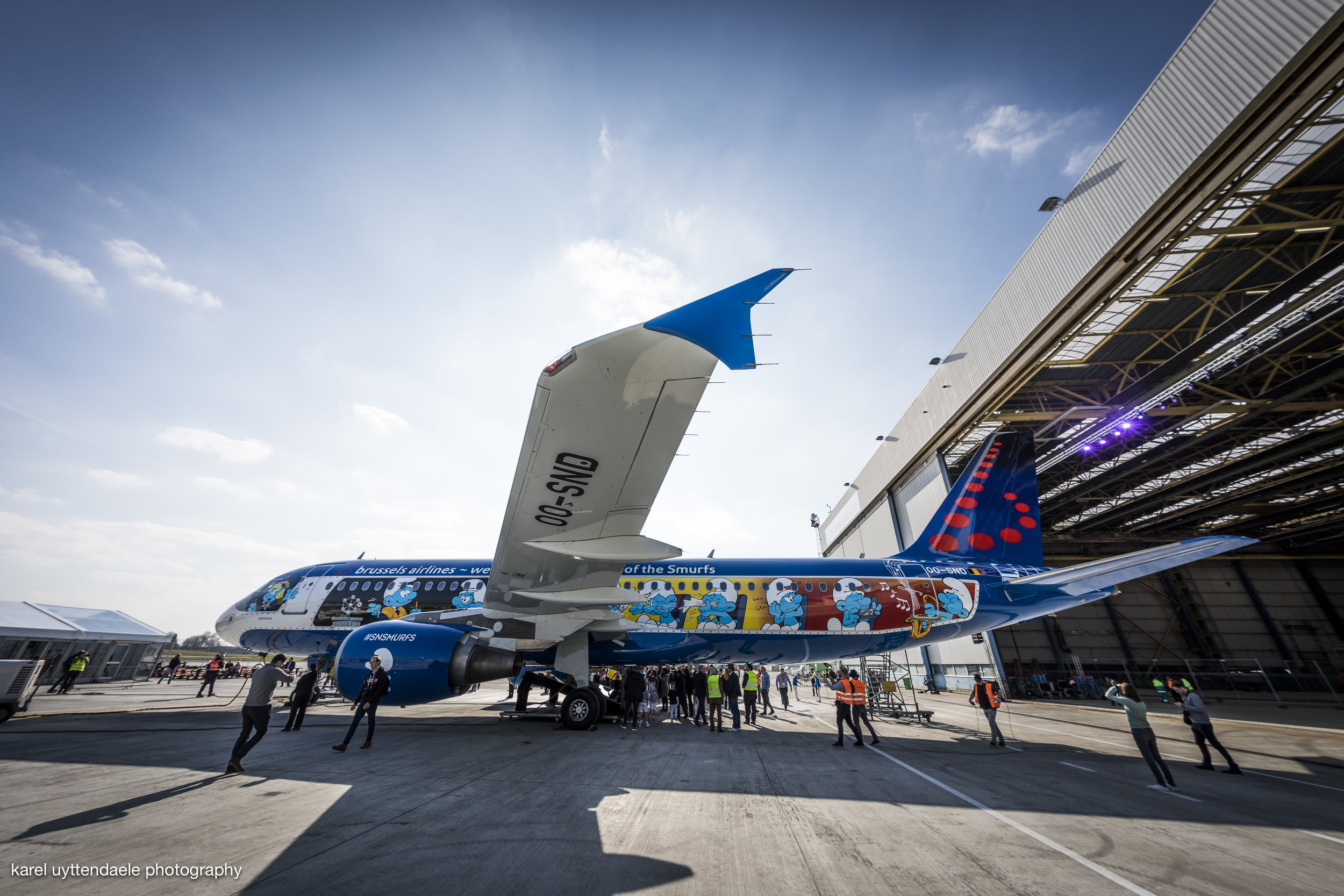 Introduction Brussels Airlines Aerosmurf #SNSmurfs