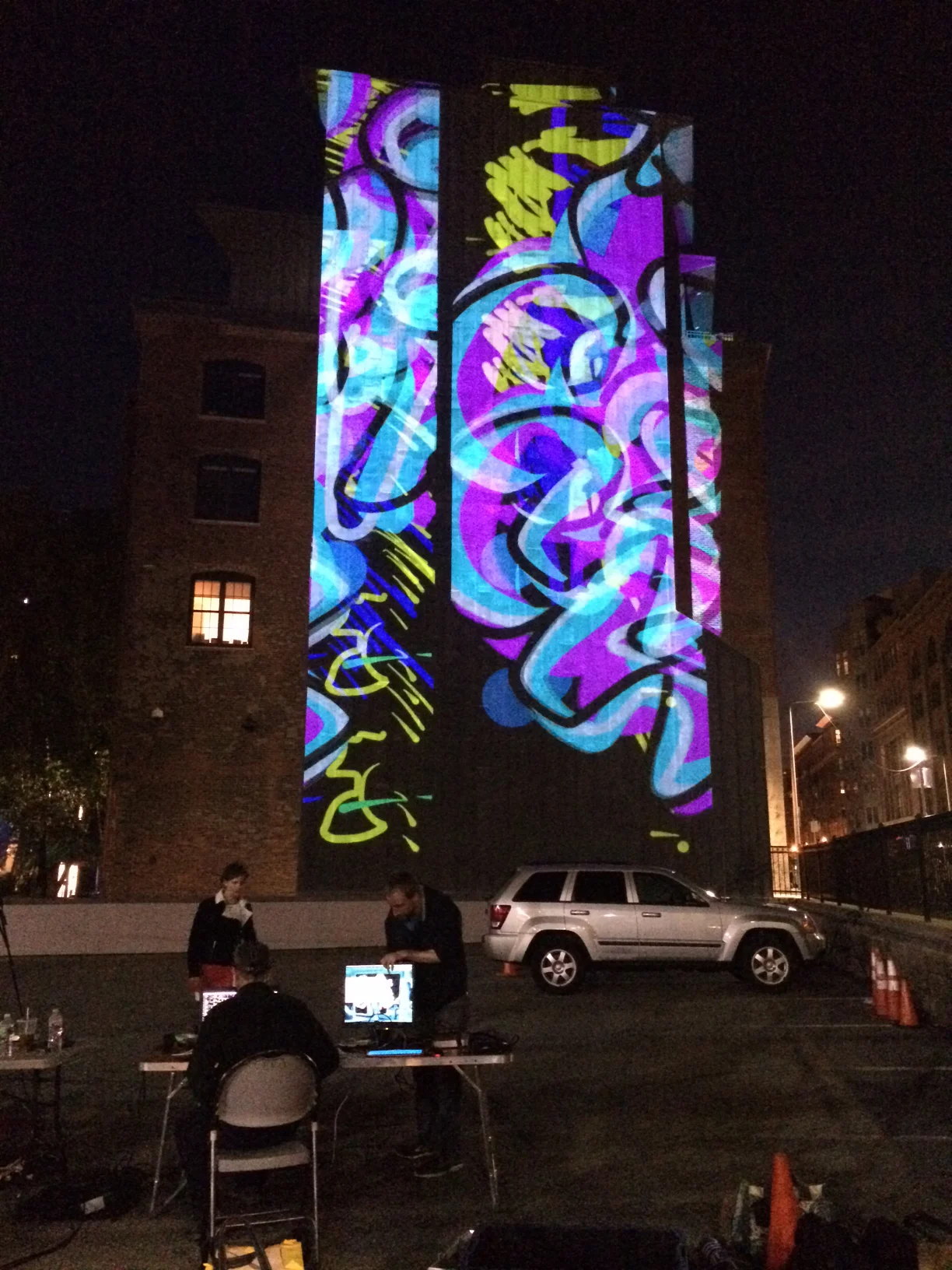 Live Interactive Mural Projection <br> BAA STEAM lab