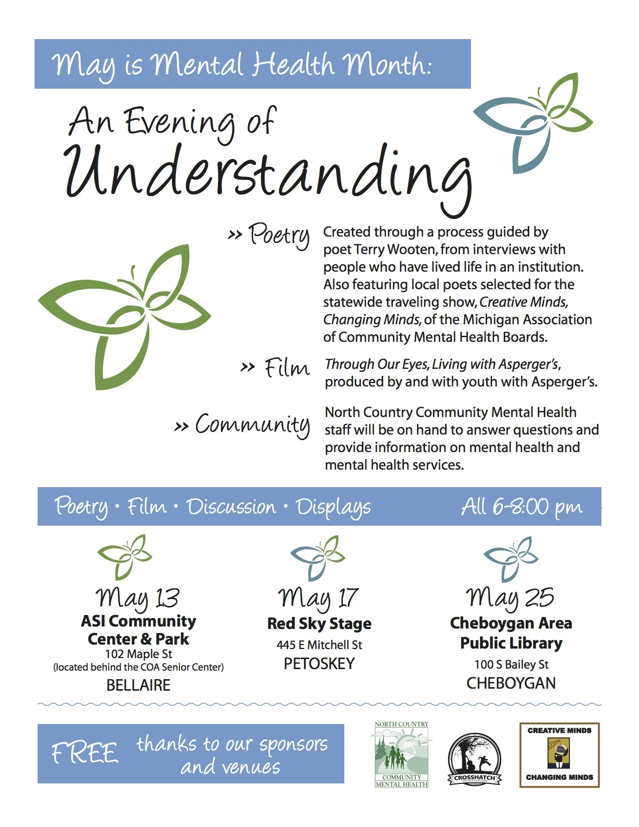 May is Mental Health Month: An Evening of Understanding