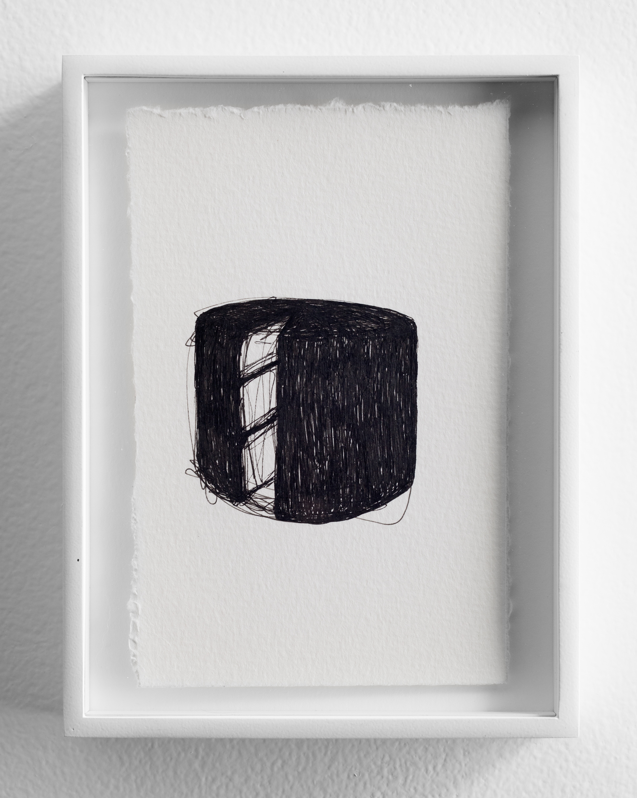   Black Cake , 2015 Pen on paper 4 x 6 inches  Photo by Maggie Shannon  