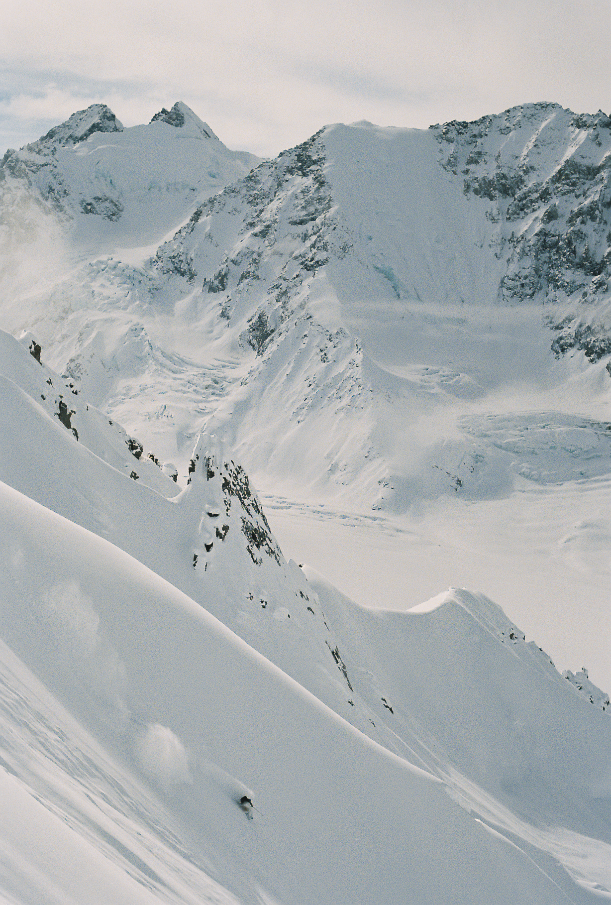 Steep and deep in the Tordrillo Range, AK