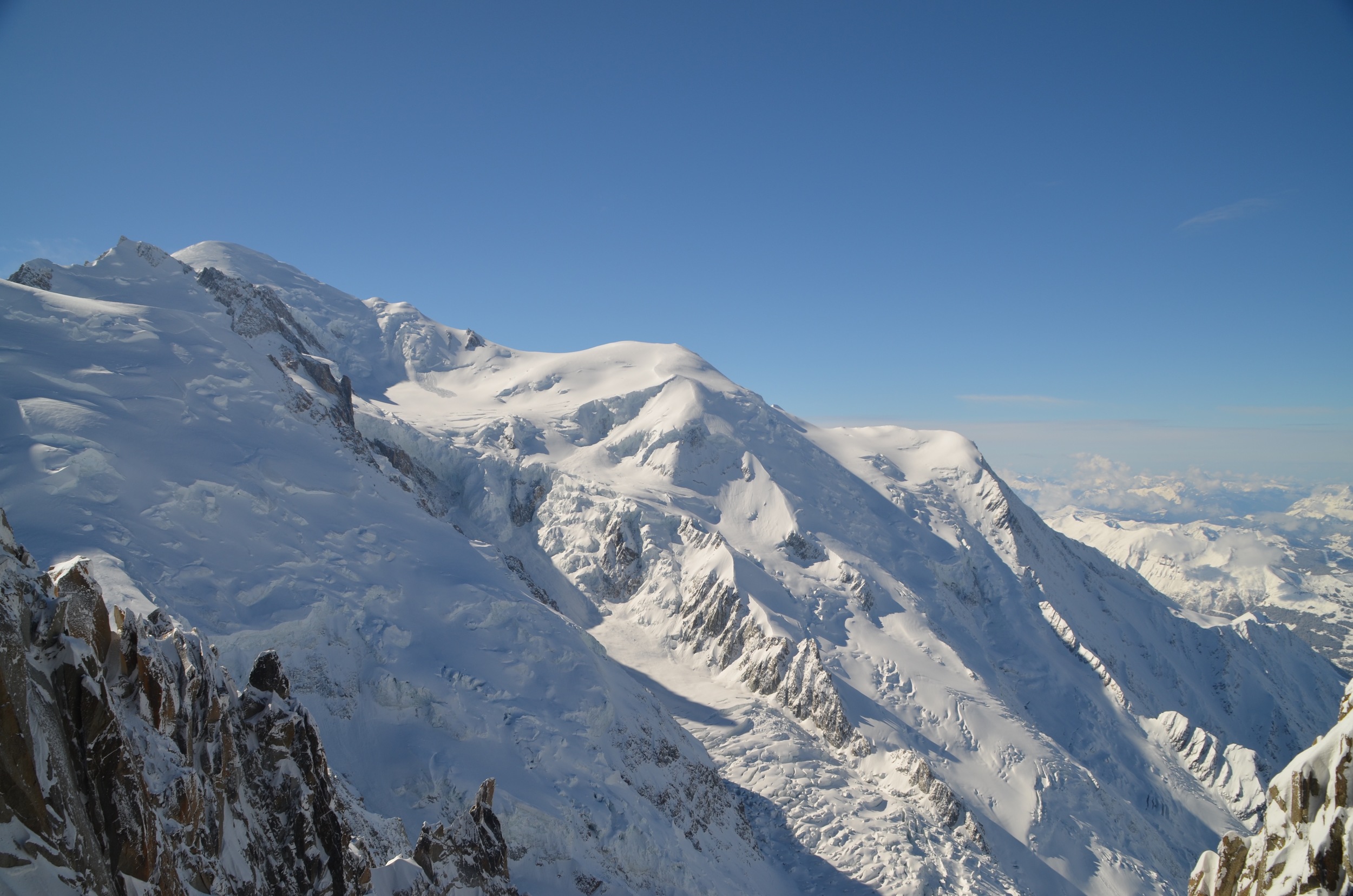 Mt. Blanc and the Tacul glacier