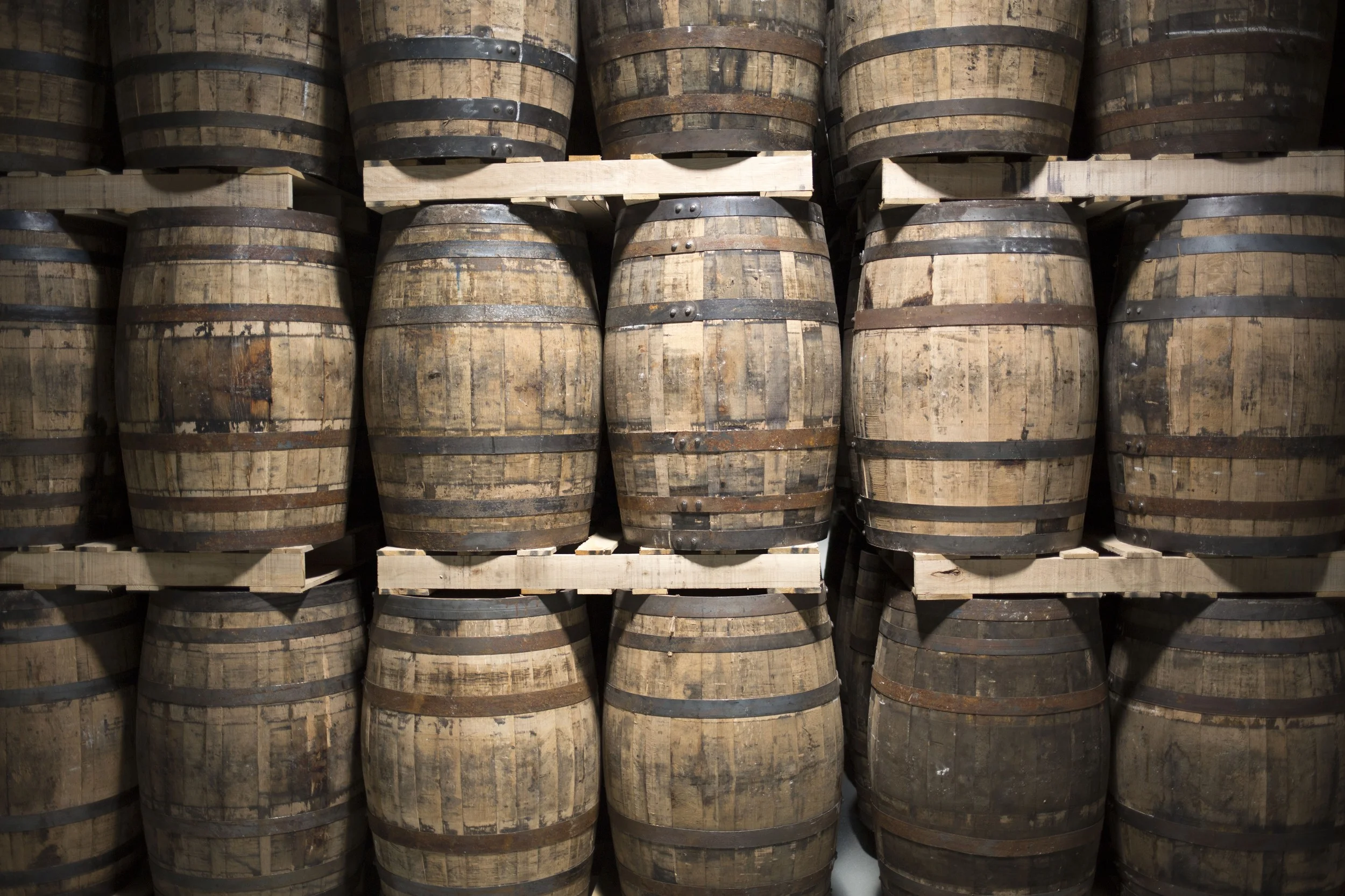 Barrel aging at Stonecutter Spirits