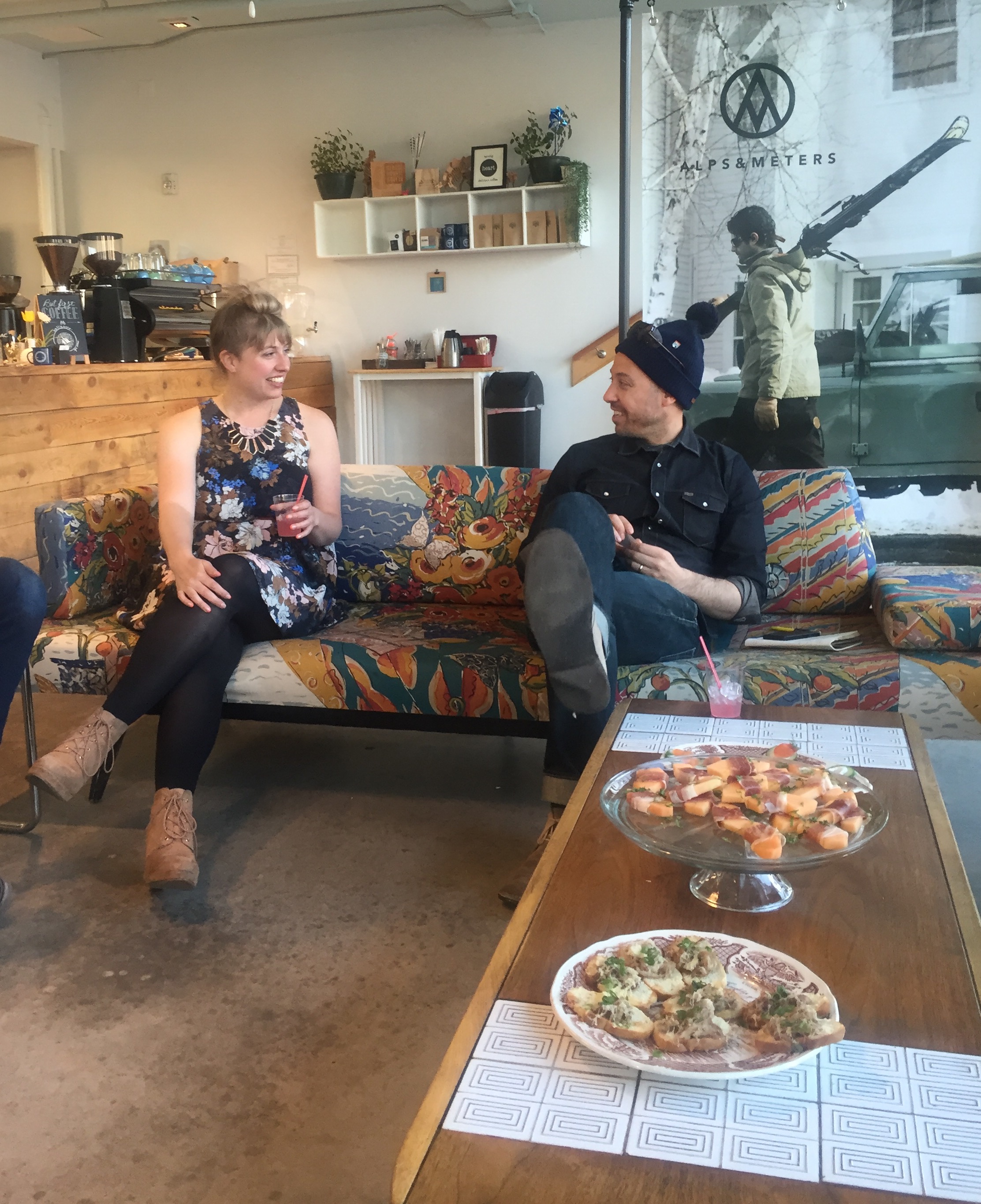 Sas Stewart of Stonecutter Spirits and Alps & Meters Founder Lou Joseph