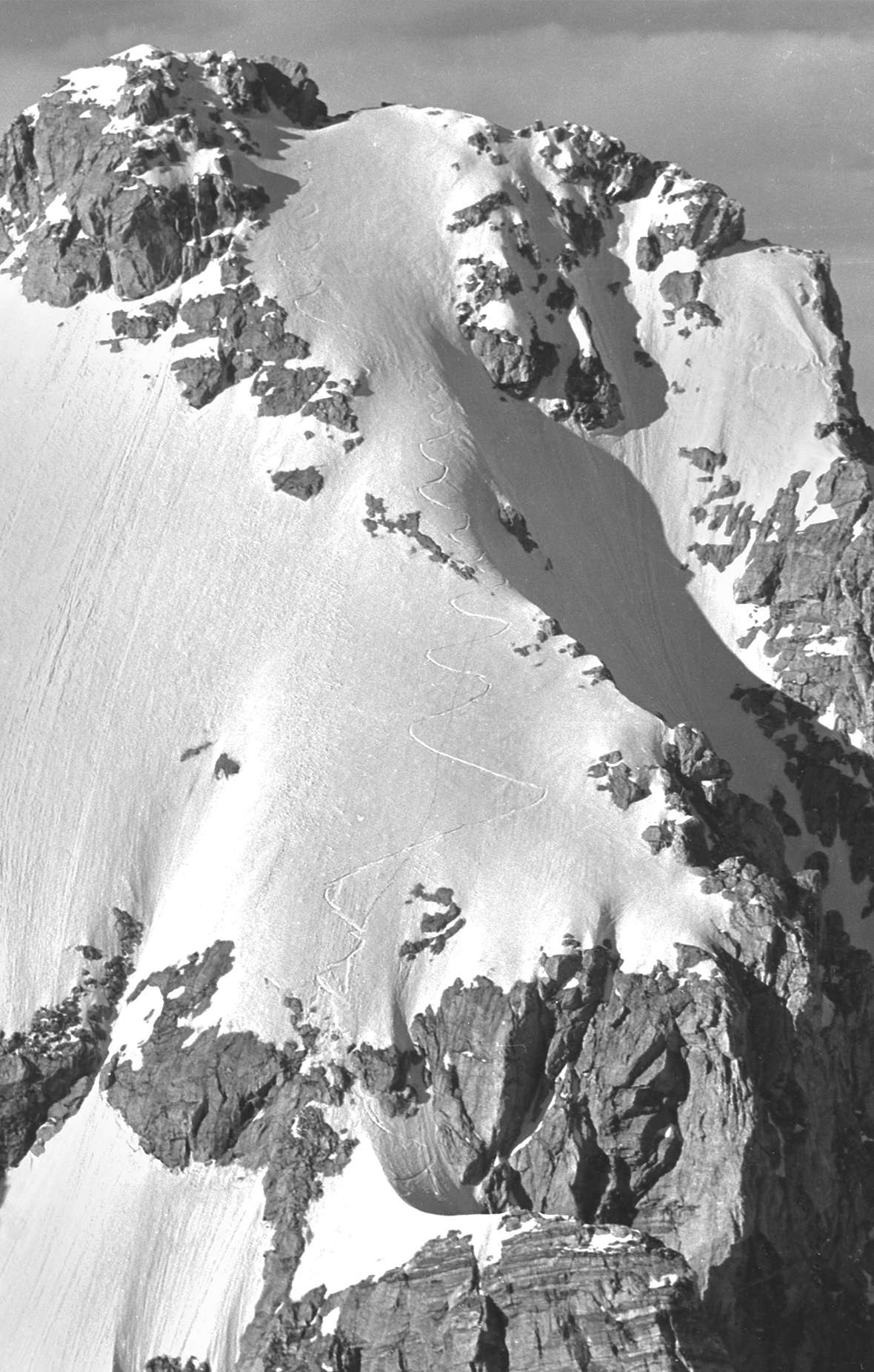 Bill's line down the Grand Teton