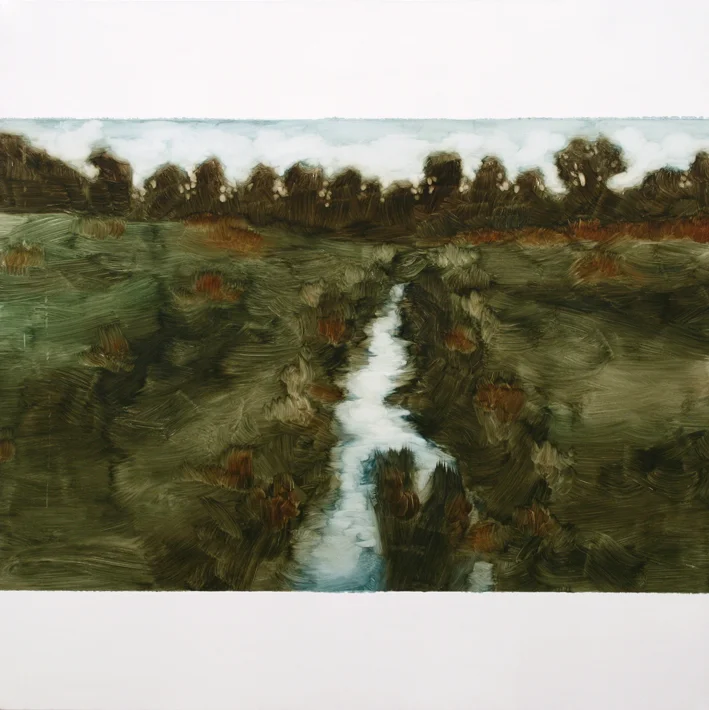 Where We Are 3, oil on canvas, 90 x 90cm (35.5" x 35.5"), 2015