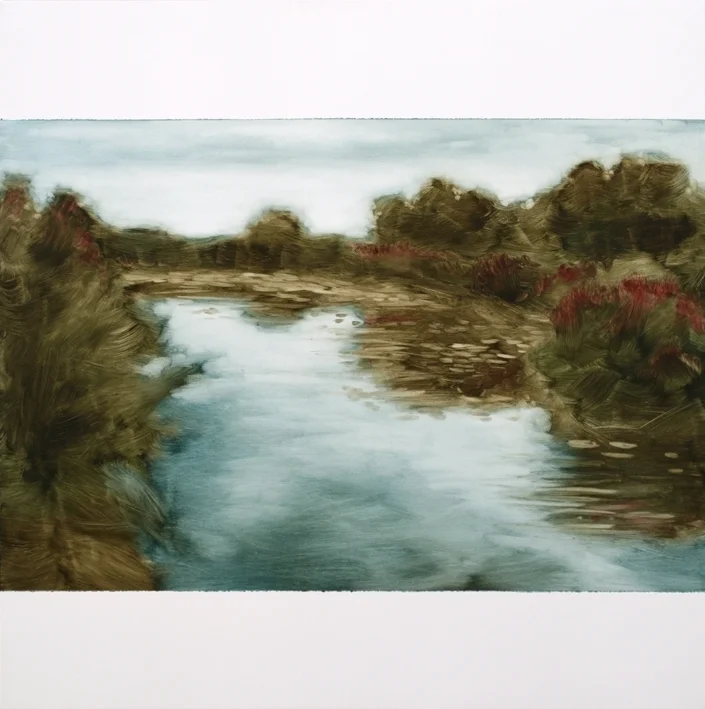 Where We Are 2, oil on canvas, 90 x 90cm (35.5" x 35.5"), 2015 Vancouver Art Gallery, Canada