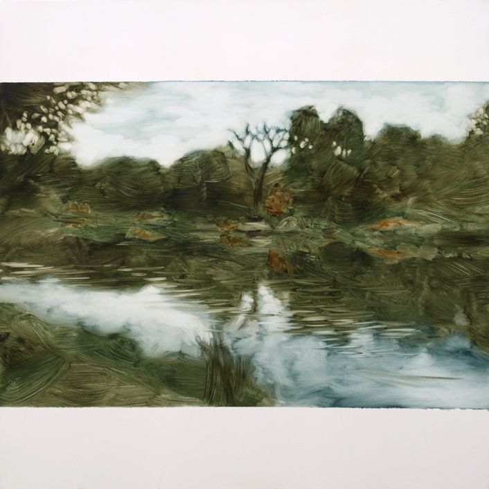 Where We Are 4, oil on canvas, 90 x 90cm (35.5" x 35.5"), 2015 Vancouver Art Gallery, Canada
