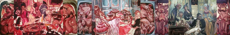 Panorama 2006, oil on canvas, 777 x 122 cm