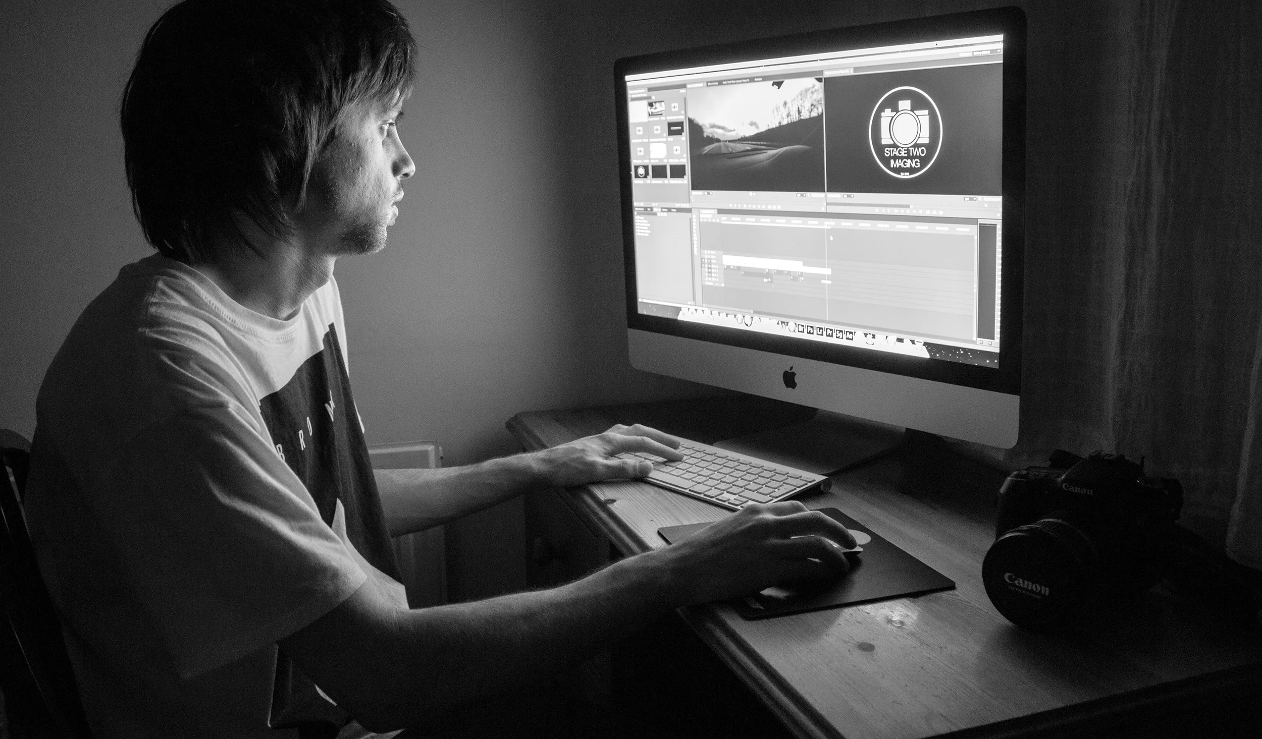 in the edit suite
