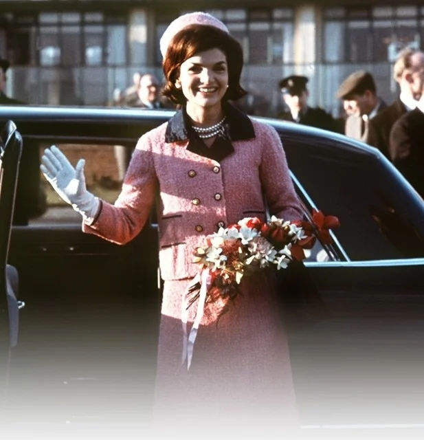 Jackie Kennedy on an official visit to London in 1962