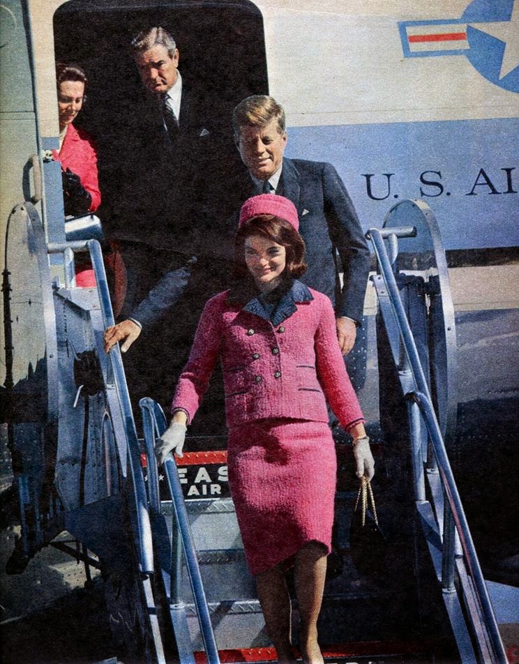 TEN THINGS YOU DIDN'T KNOW ABOUT JACKIE KENNEDY'S ICONIC PINK SUIT — A  NERVY GIRL'S GUIDE