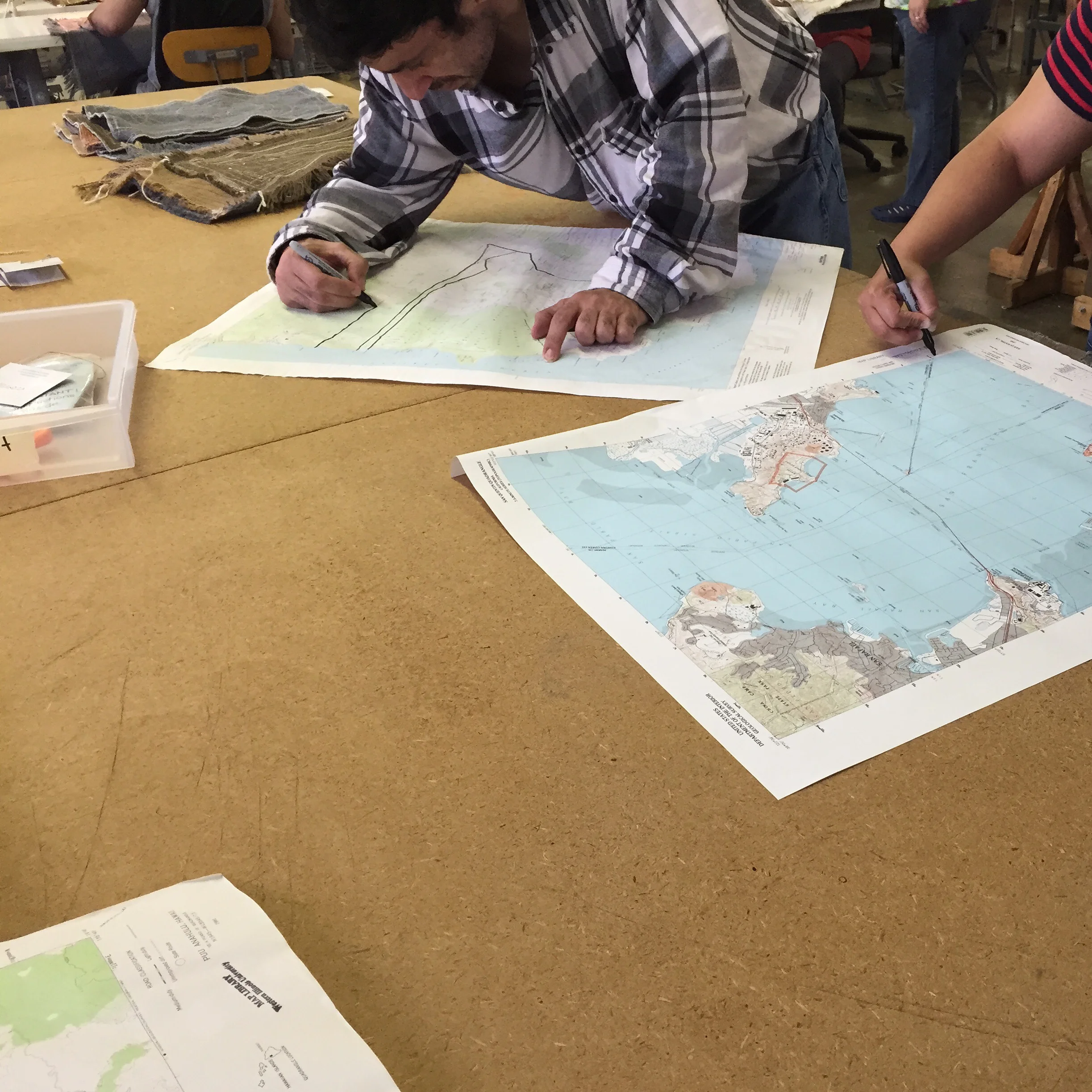 Using maps as line-drawing inspiration