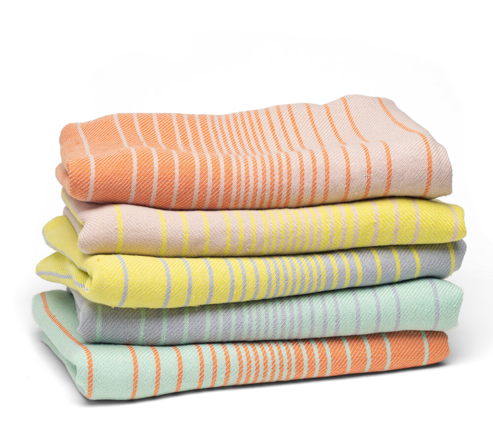 Linen Bath Towels: Harmony by Gradation v2 — The Weaving Mill