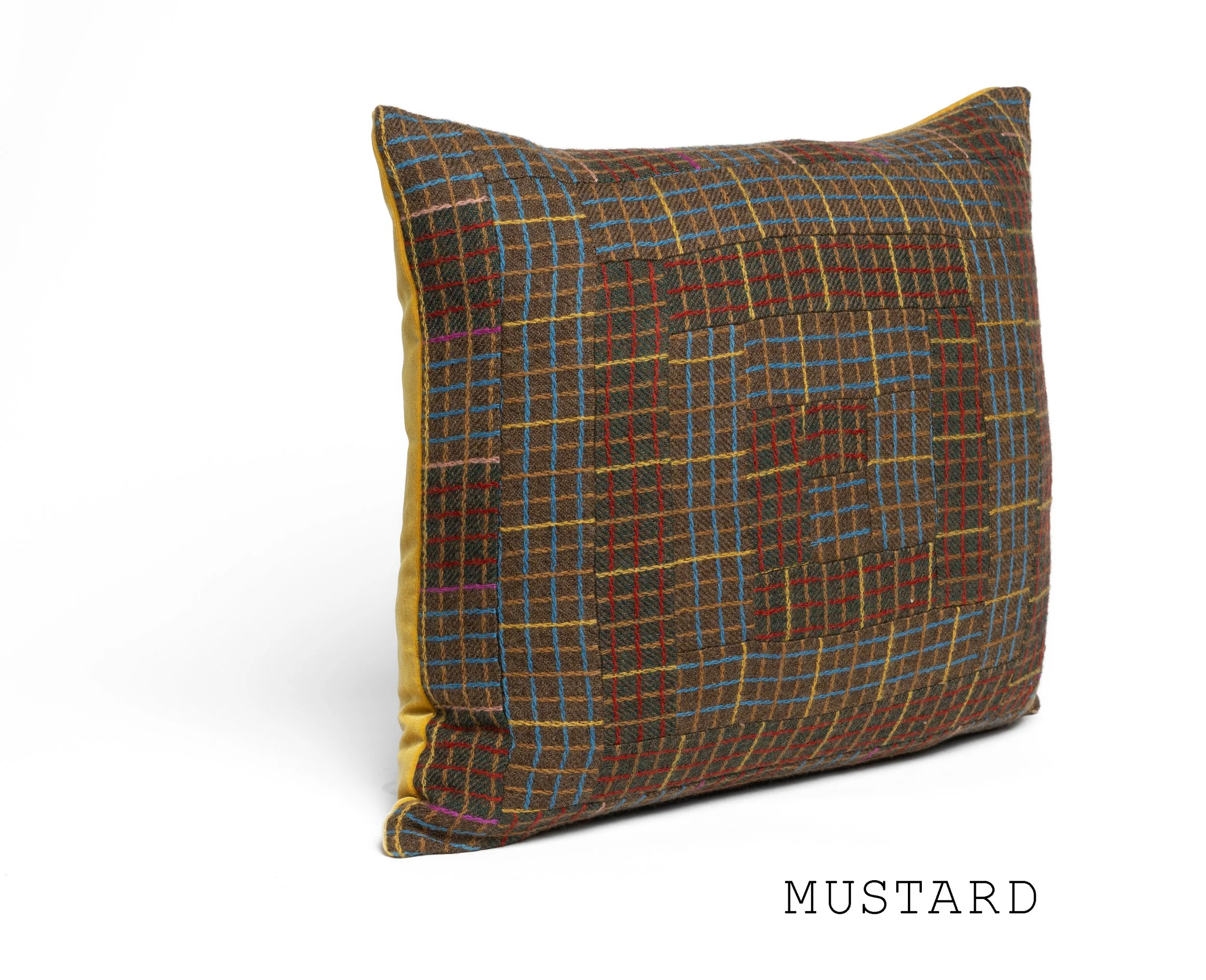 Mustard Spiral pillow.jpg