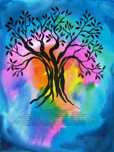 Rainbow Tree of Life Ketubah