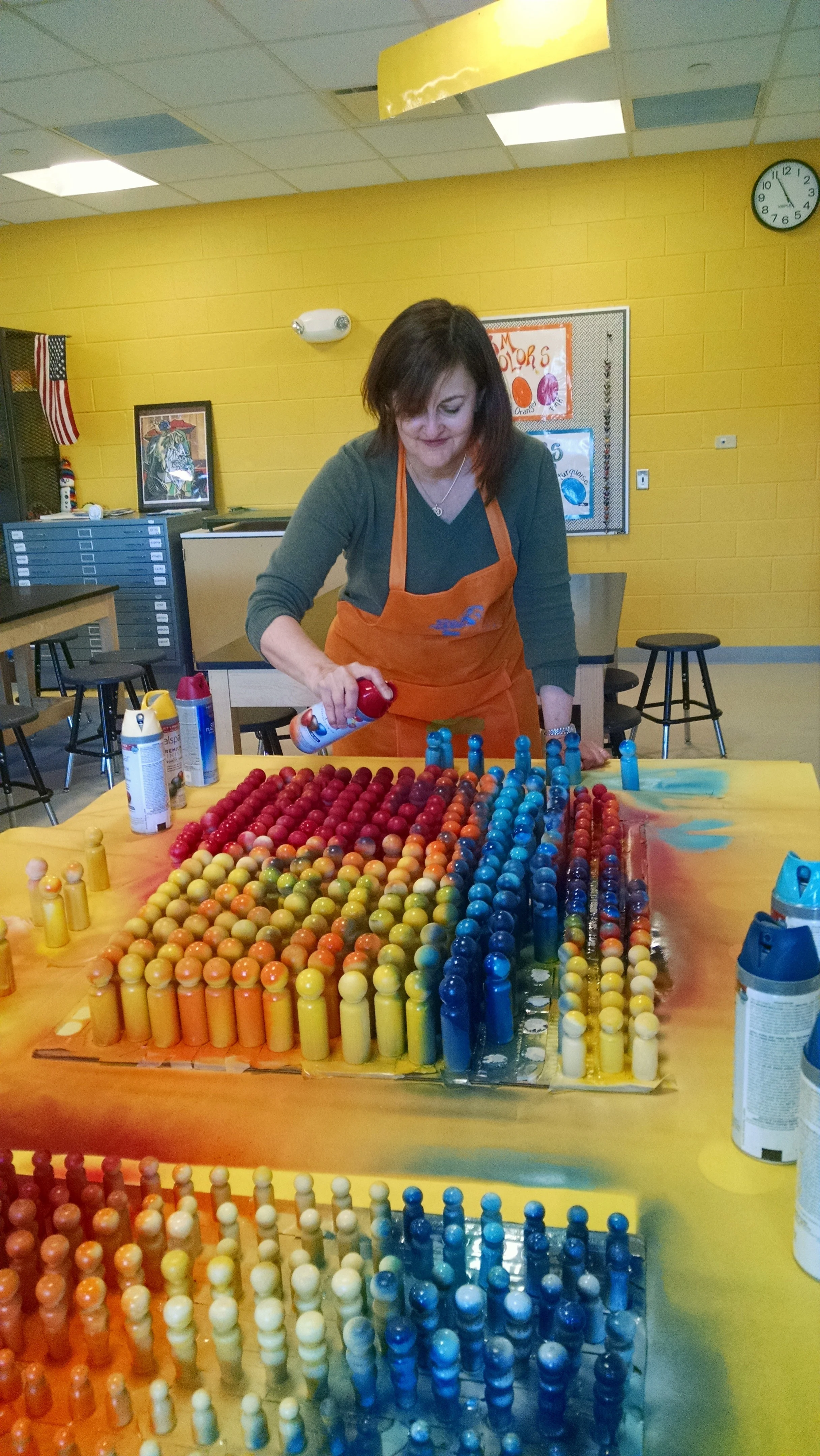 artist residency at Westmoor School, Northbrook, Illinois, 2015