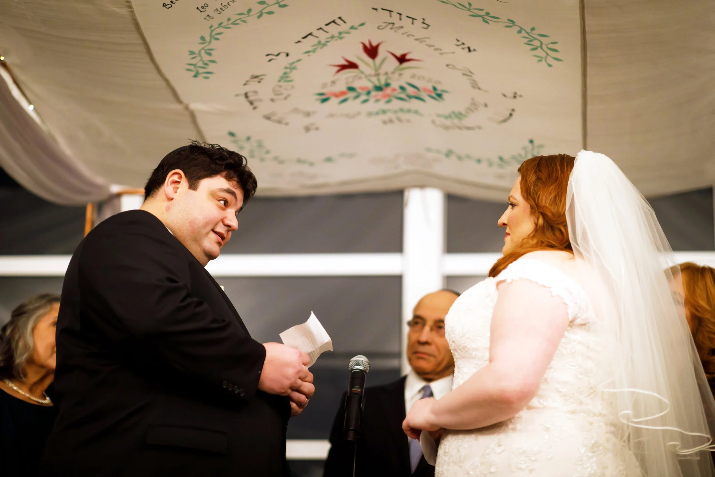 Michael and Erin under the huppah