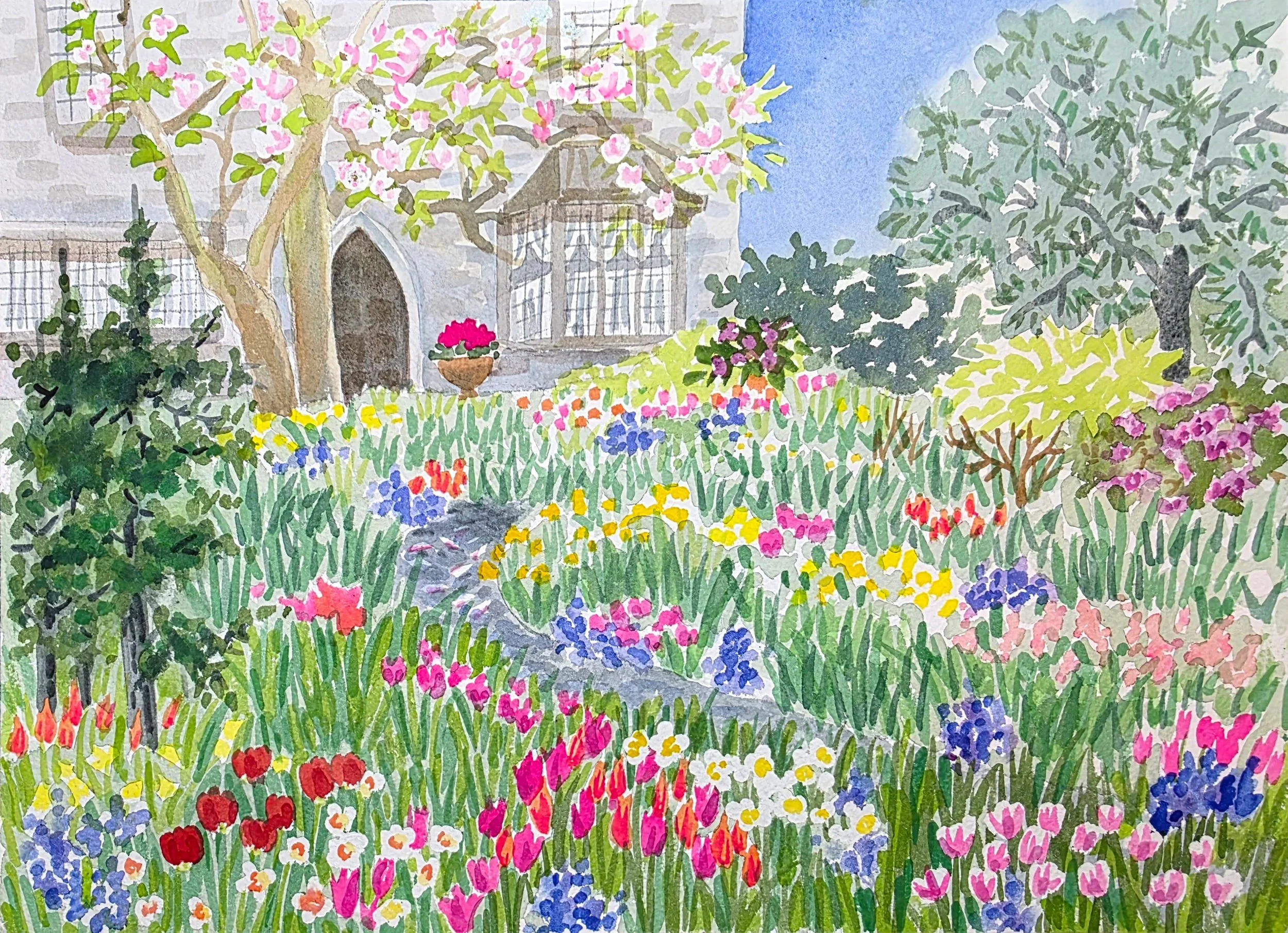 Stone House, Tulip Garden