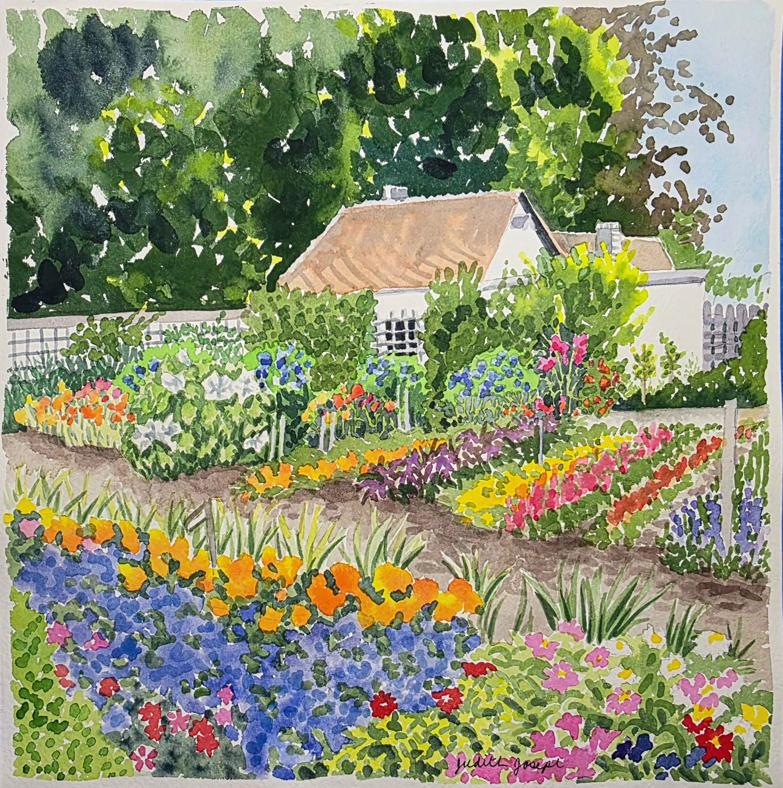 Flower Garden, Chateau de Bouges