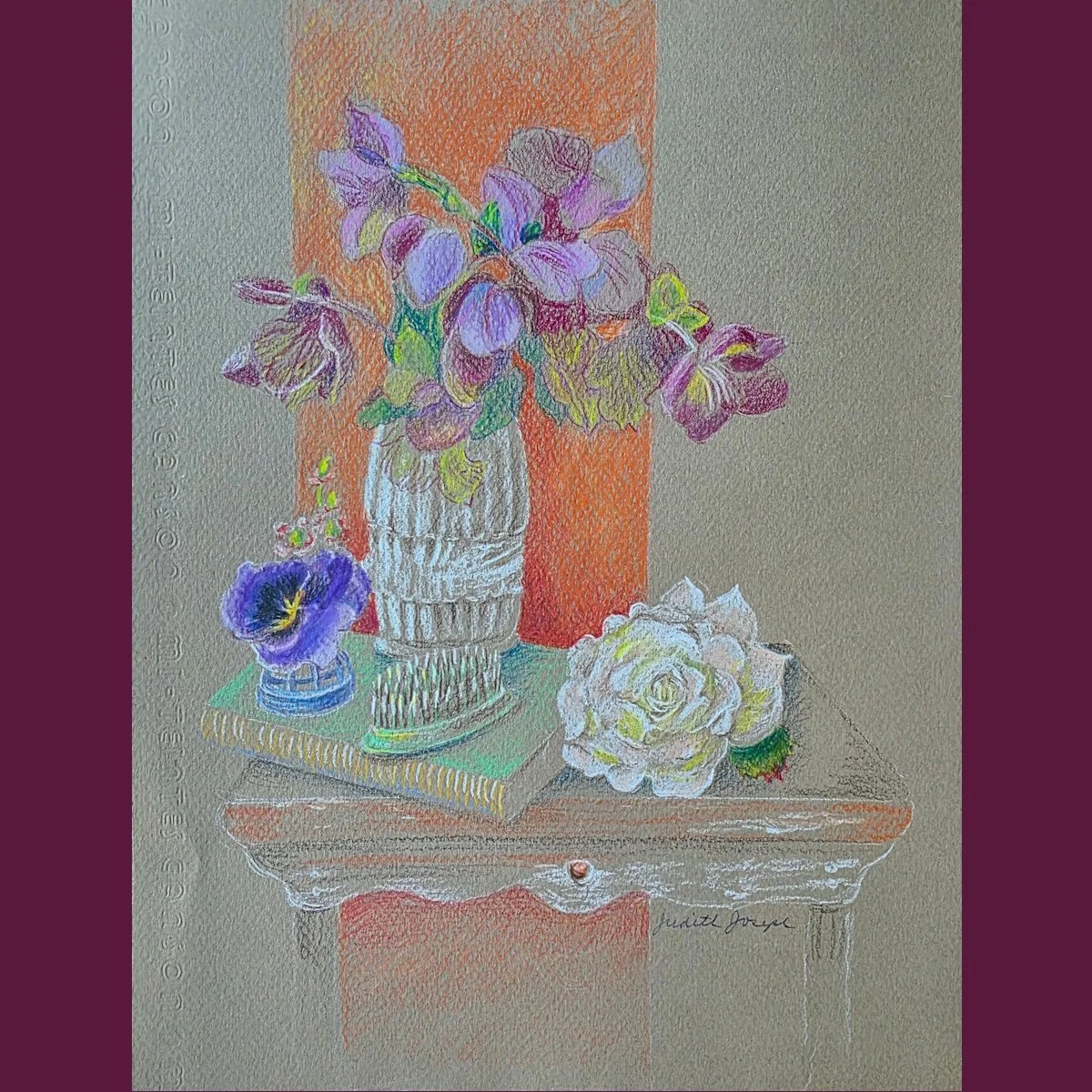 Today's colored pencil study from my #chicagobotanicgarden drawing class. #hellebore #coloredpencildrawing #drawingclass #drawingclassonzoom