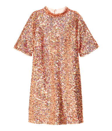 H&M Sequined Tunic Dress