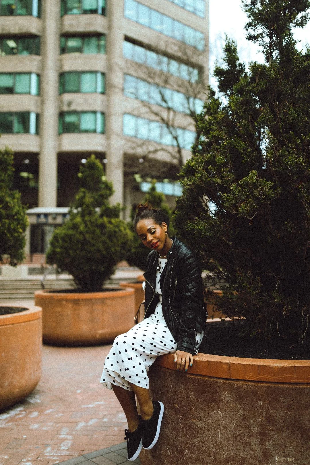 Polka Dot Jumpsuit Leather Jacket.jpg