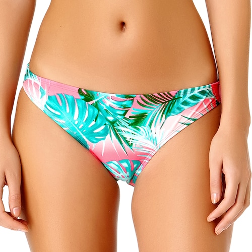 Palm Leaf Print Hipster Bikini Bottoms.jpg