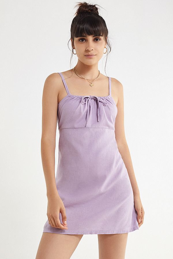Urban Outfitters Linen Purple Midi Dress.jpg