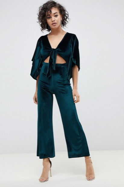 Asos Velvet Jumpsuit