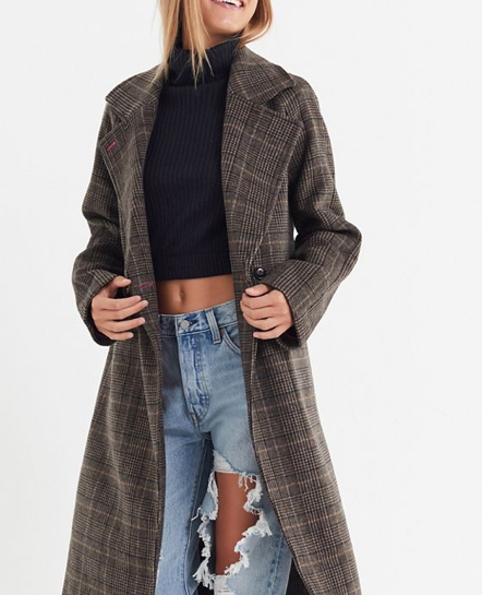 Urban Outfitters Plaid Coat