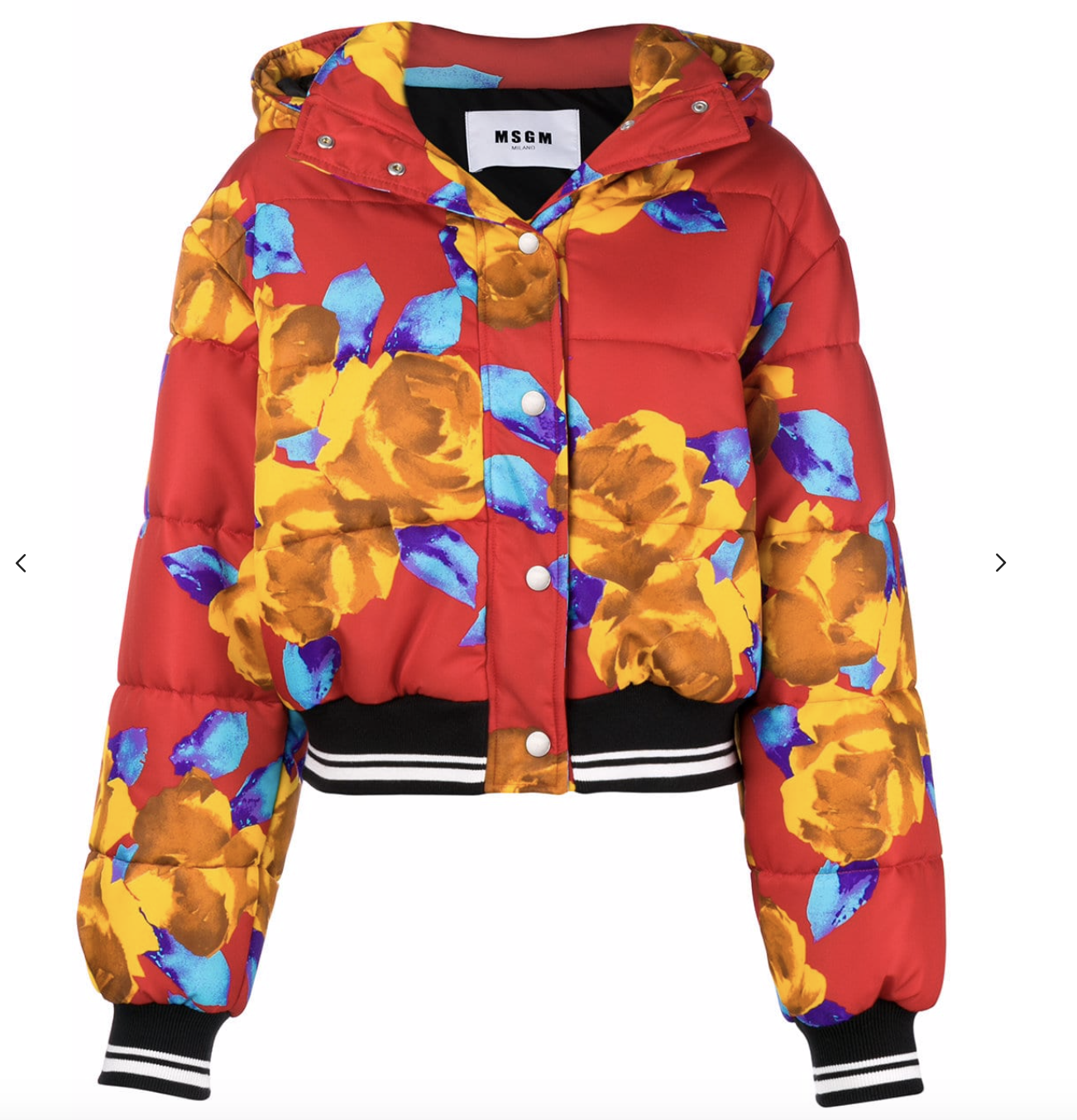 MSGM Floral Puffer Jacket