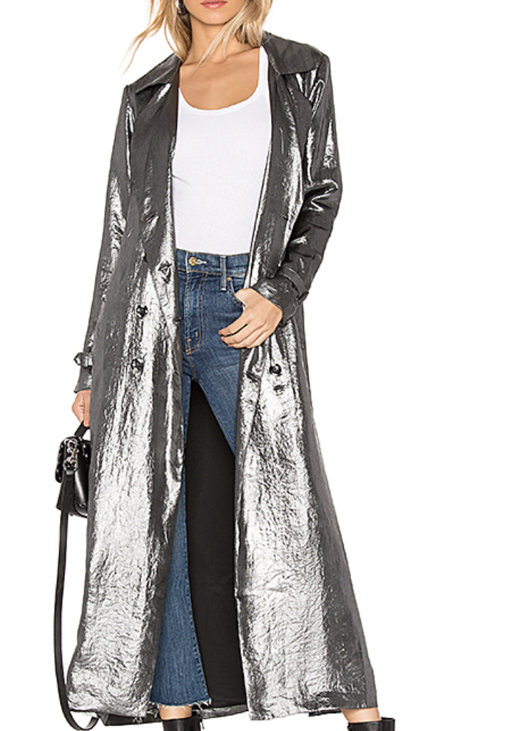 HOUSE OF HARLOW 1960 X REVOLVE LUCIANA JACKET IN SILVER
