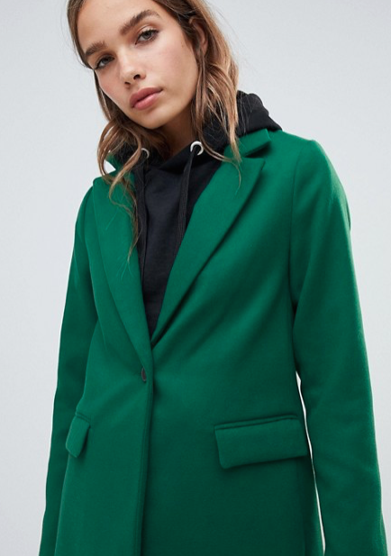 NEW LOOK TAILORED COAT IN GREEN