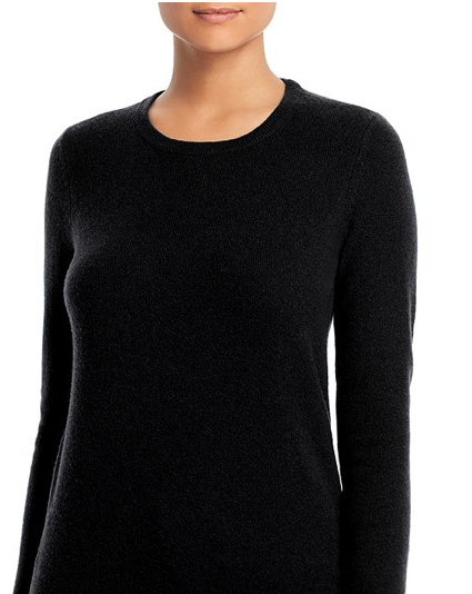 C BY BLOOMINGDALE'S CREWNECK CASHMERE SWEATER 