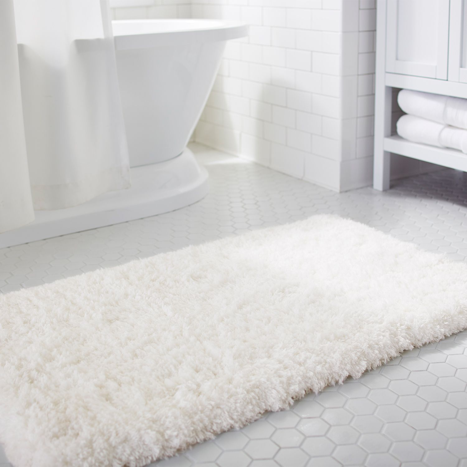 CLOUD STEP® MEMORY FOAM IVORY BATH RUG