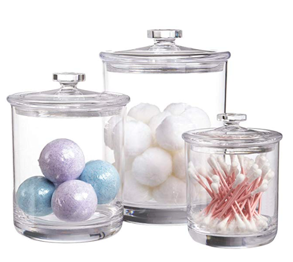 Premium Quality Clear Plastic Apothecary Jars