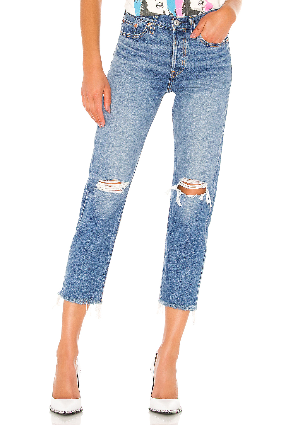 Levi's Straight Leg Distressed Jeans.jpg