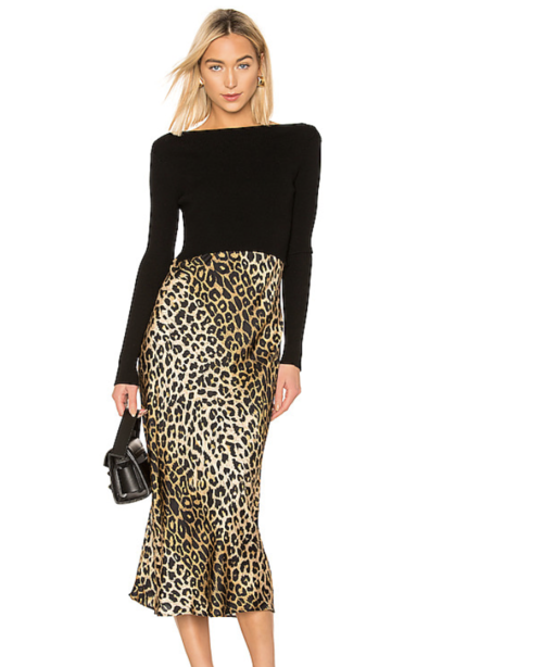 Revolve Leopard Slip Dress