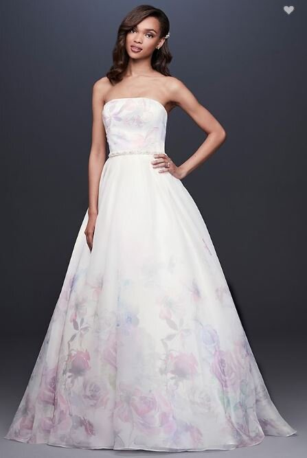 Floral Watercolor Organza Ball Gown Wedding Dress.JPG