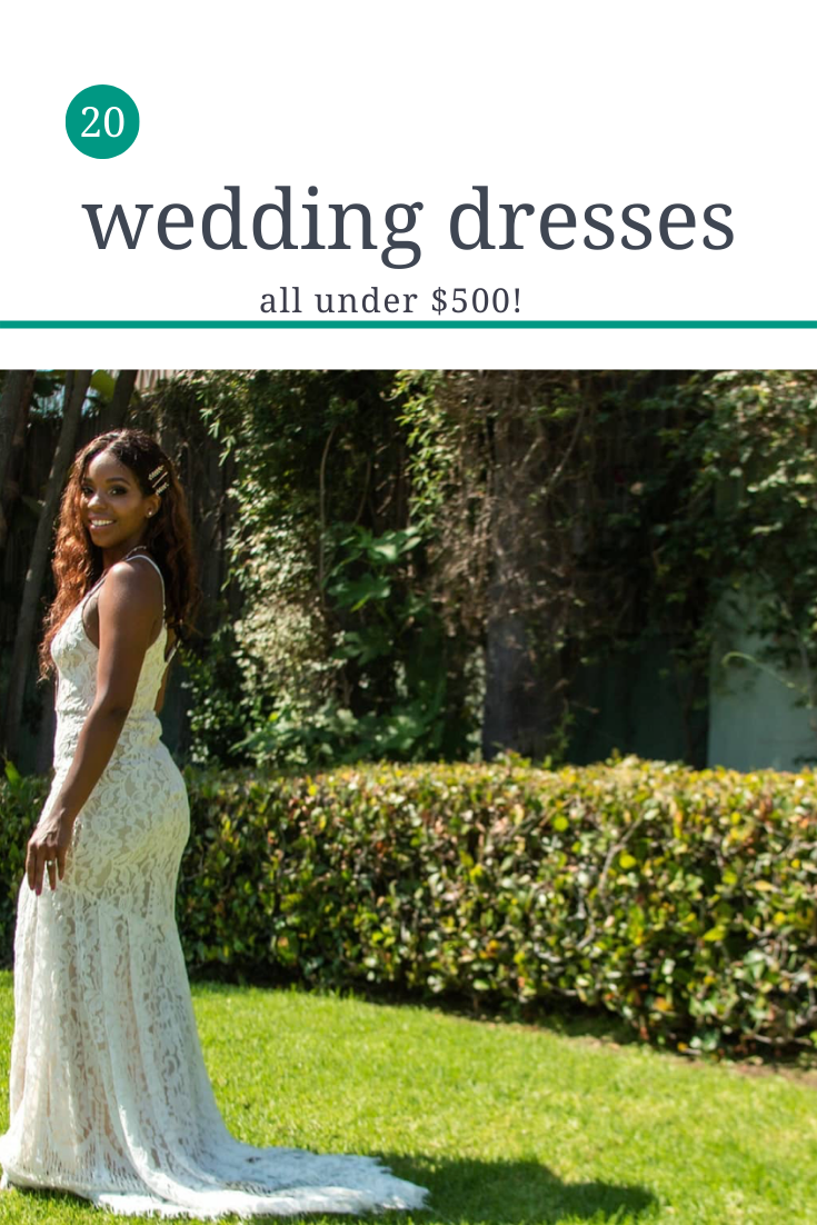 simple wedding dresses under 500