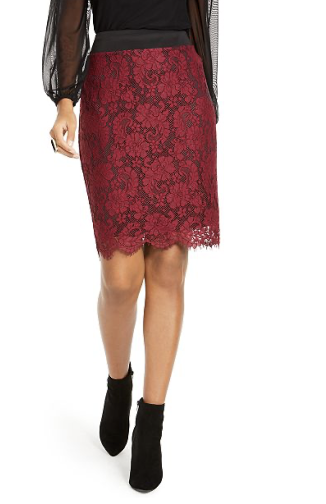 Thalia Sodi Lace Pencil Skirt, Created For Macy's