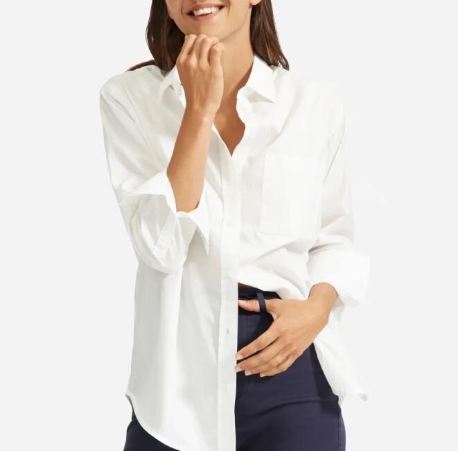 Classic Silk Button Down Blouse.JPG