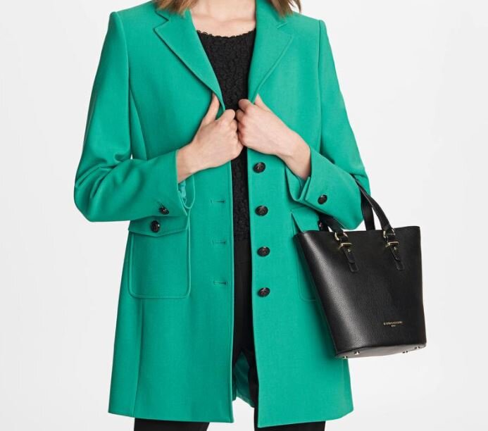 Karl Lagerfeld Paris Green Coat.JPG