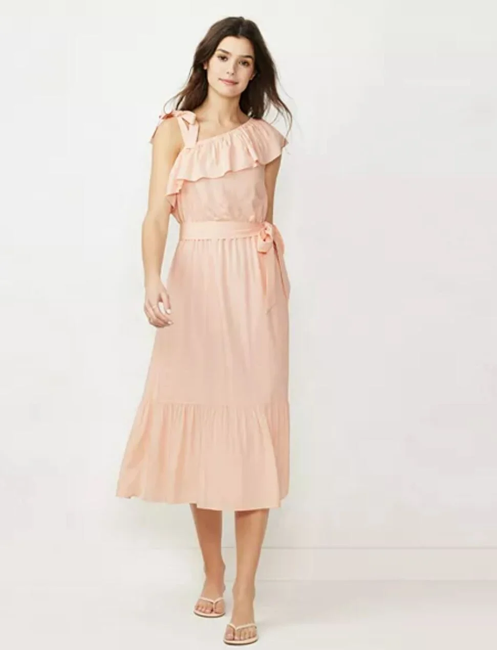 LC Lauren Conrad One-Shoulder Midi Dress.JPG