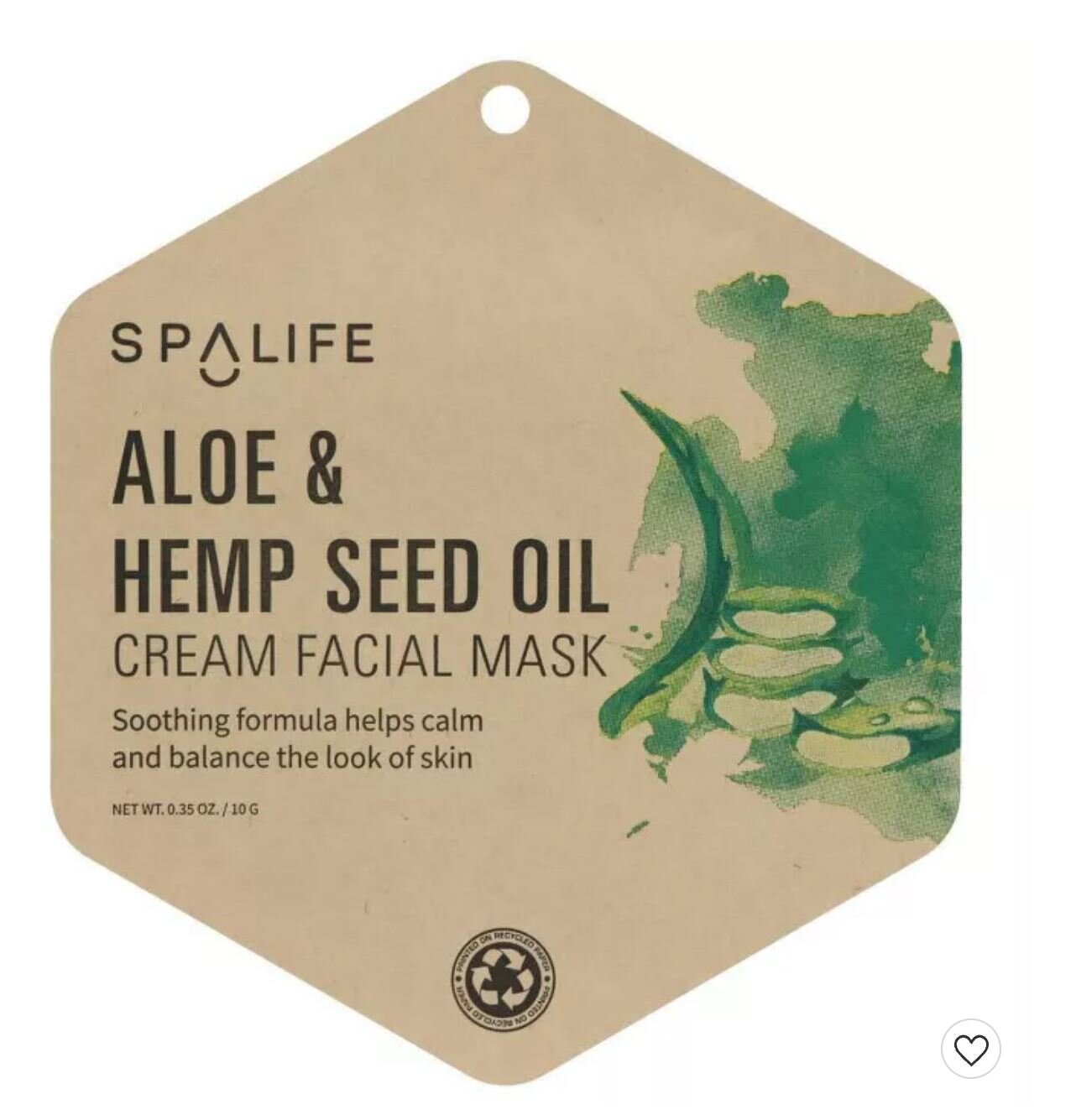 SpaLife Aloe & Hemp Seed Oil Cream Facial Mask.JPG