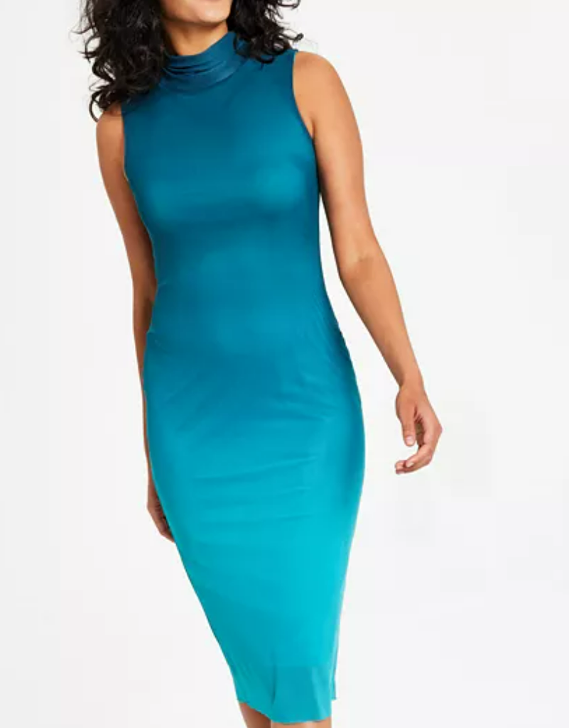 BAR III Women's Ombre Mesh Midi Dress.png