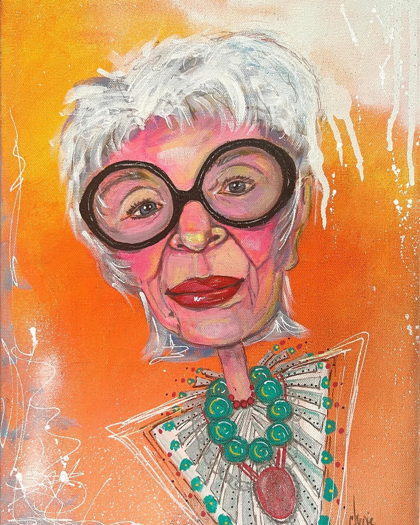 Iris Apfel - Original Painting