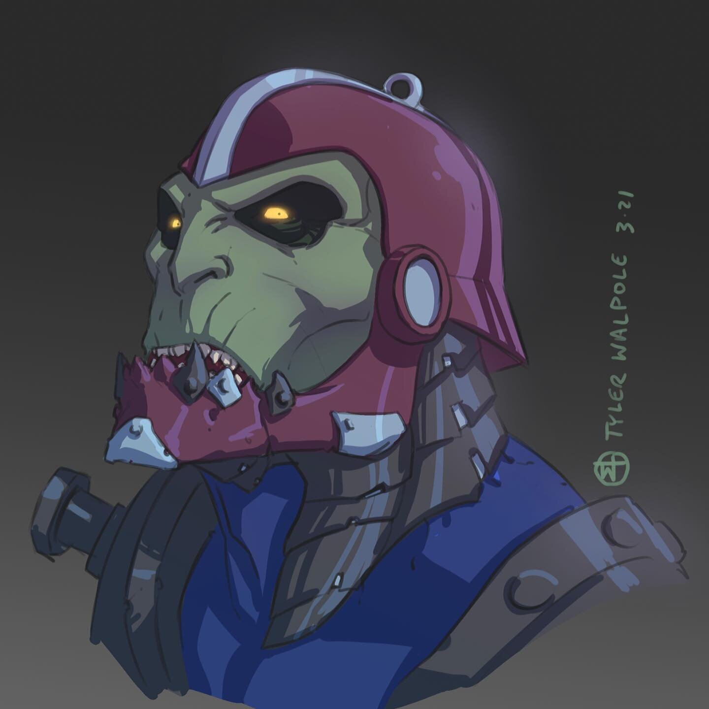 Updated this handsome devil to have the correct colors. #motu #heman #mastersoftheuniverse #trapjaw