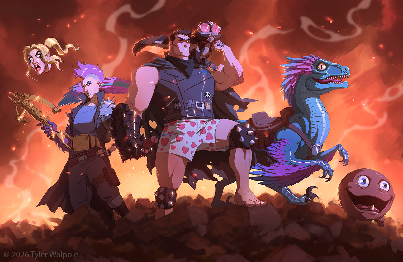 Dungeon Crawler Carl inspired fine art print!